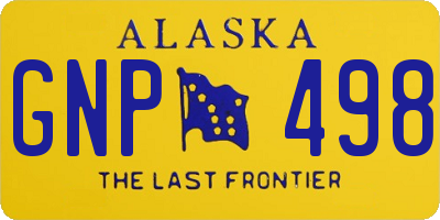 AK license plate GNP498