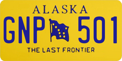 AK license plate GNP501