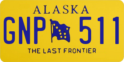 AK license plate GNP511