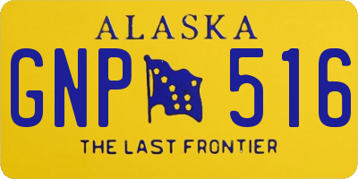 AK license plate GNP516
