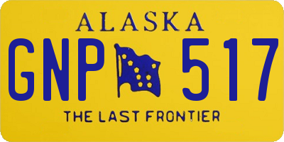 AK license plate GNP517