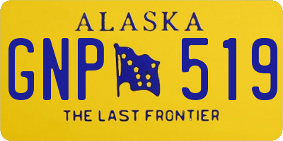 AK license plate GNP519