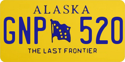 AK license plate GNP520