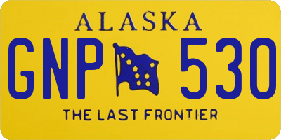 AK license plate GNP530