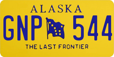 AK license plate GNP544