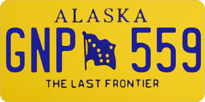 AK license plate GNP559