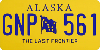 AK license plate GNP561