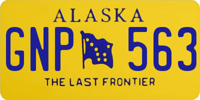 AK license plate GNP563