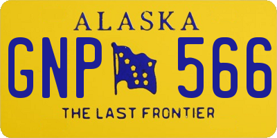 AK license plate GNP566