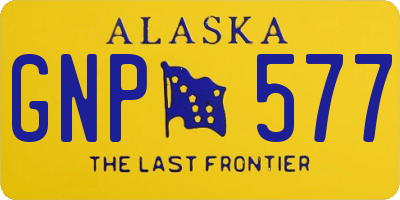 AK license plate GNP577