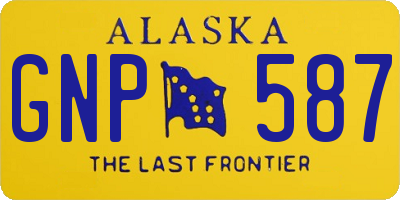 AK license plate GNP587