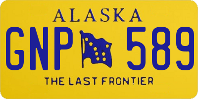 AK license plate GNP589