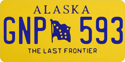 AK license plate GNP593