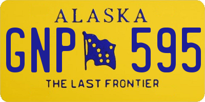 AK license plate GNP595
