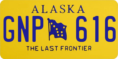 AK license plate GNP616