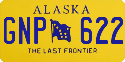 AK license plate GNP622