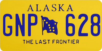 AK license plate GNP628