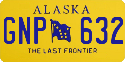 AK license plate GNP632