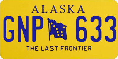 AK license plate GNP633