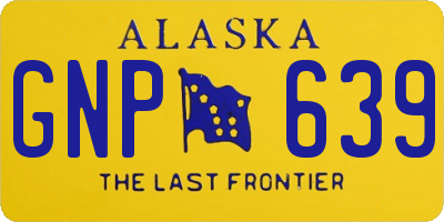 AK license plate GNP639