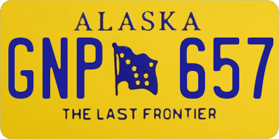 AK license plate GNP657