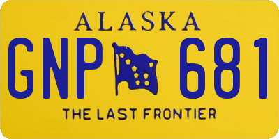 AK license plate GNP681