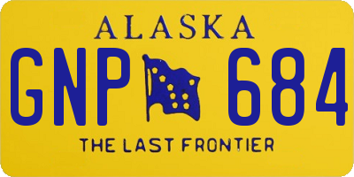 AK license plate GNP684