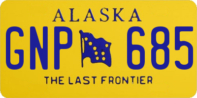 AK license plate GNP685