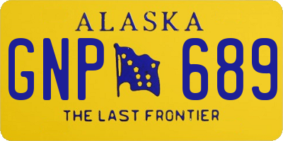 AK license plate GNP689