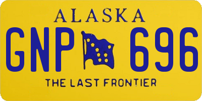 AK license plate GNP696