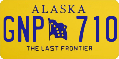 AK license plate GNP710