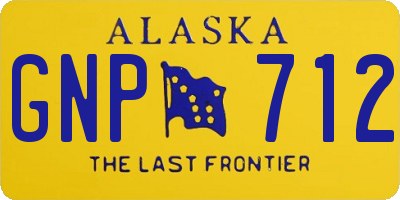 AK license plate GNP712