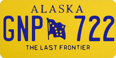 AK license plate GNP722