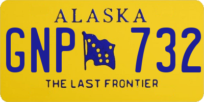 AK license plate GNP732