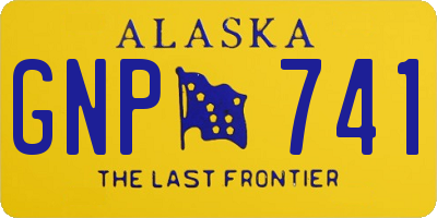 AK license plate GNP741
