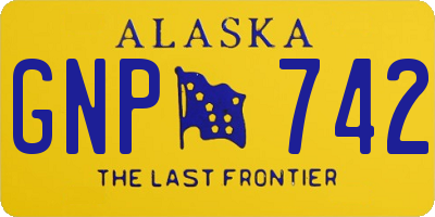 AK license plate GNP742
