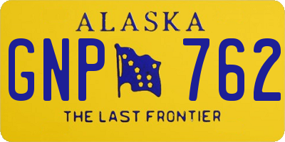 AK license plate GNP762