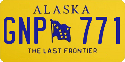 AK license plate GNP771