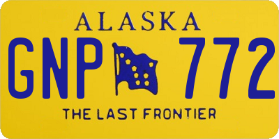 AK license plate GNP772