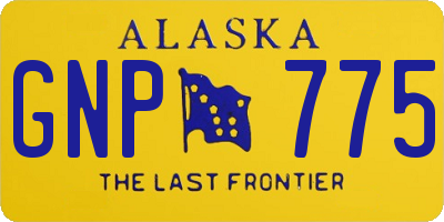 AK license plate GNP775