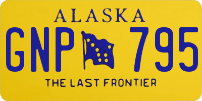 AK license plate GNP795