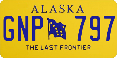 AK license plate GNP797