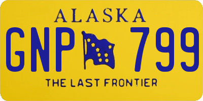 AK license plate GNP799