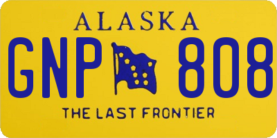AK license plate GNP808