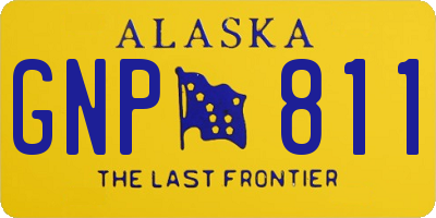 AK license plate GNP811