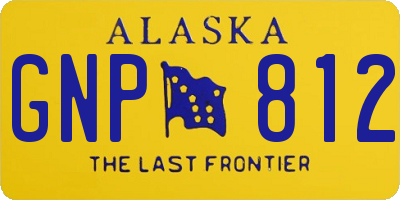 AK license plate GNP812