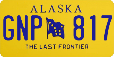 AK license plate GNP817