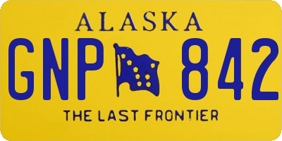 AK license plate GNP842