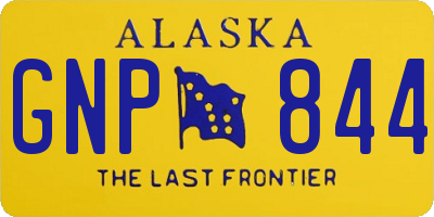 AK license plate GNP844