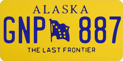 AK license plate GNP887